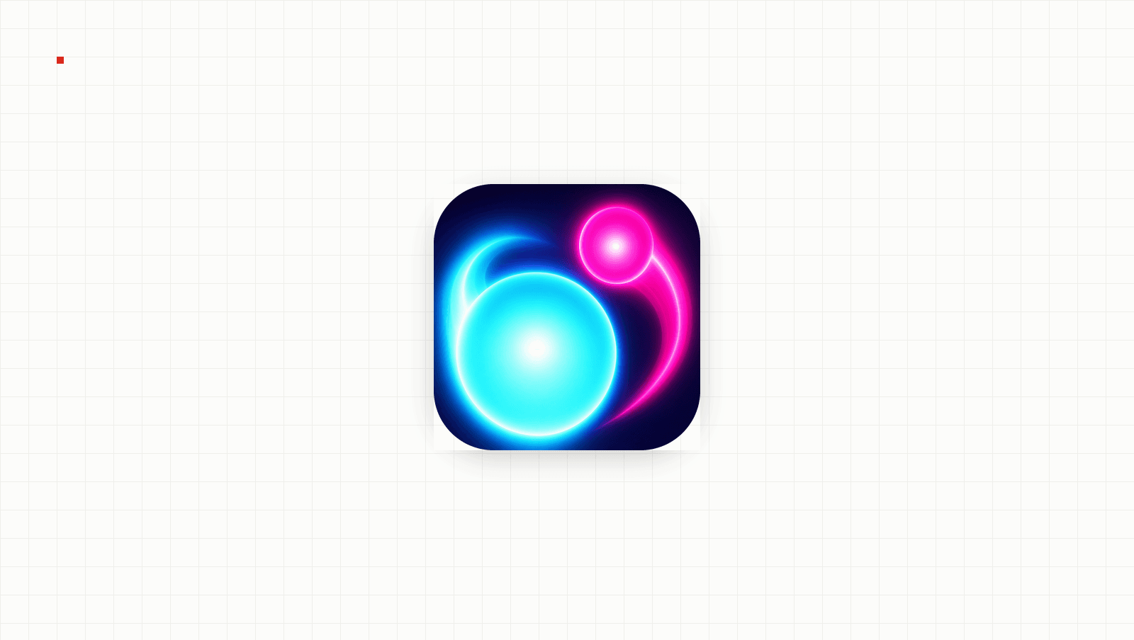 App-Symbol von BounceBlitz auf feinem Raster