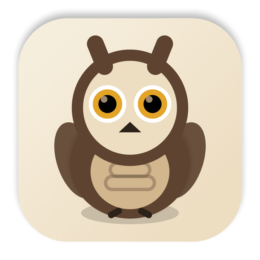 App-Symbol von Bubo auf feinem Raster