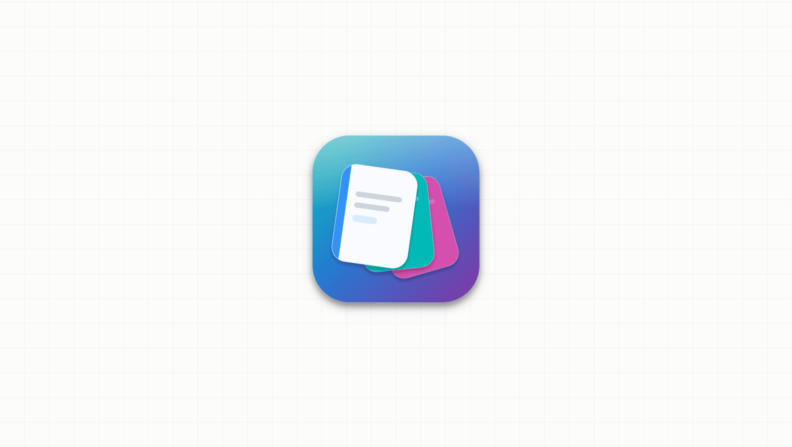 App-Symbol von Copydeck auf feinem Raster