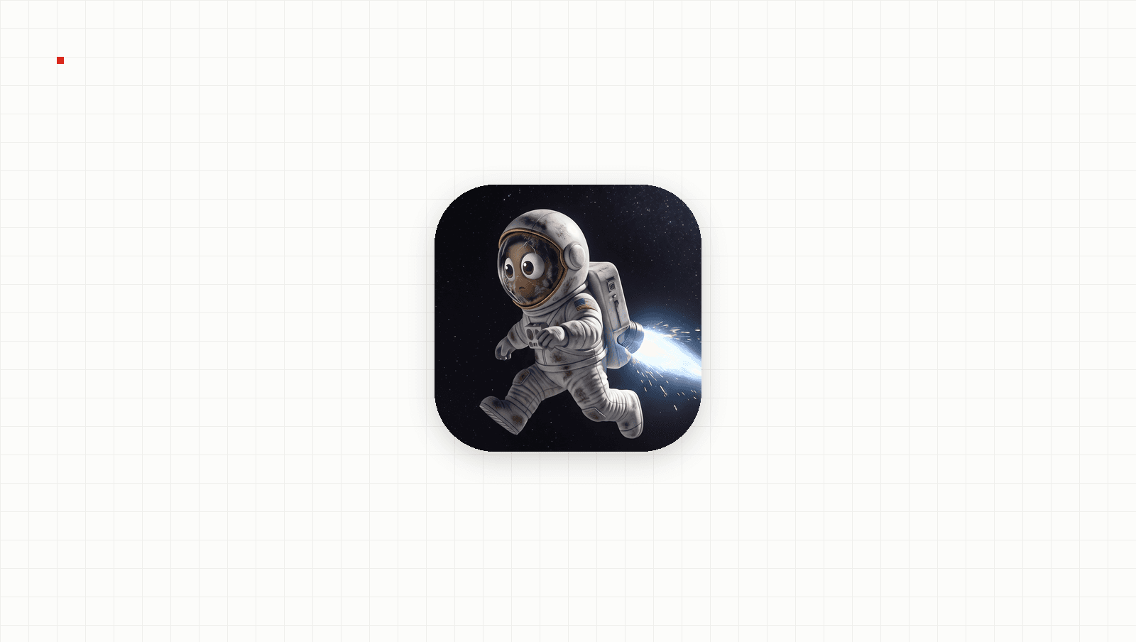 App-Symbol von Lil Orbit auf feinem Raster