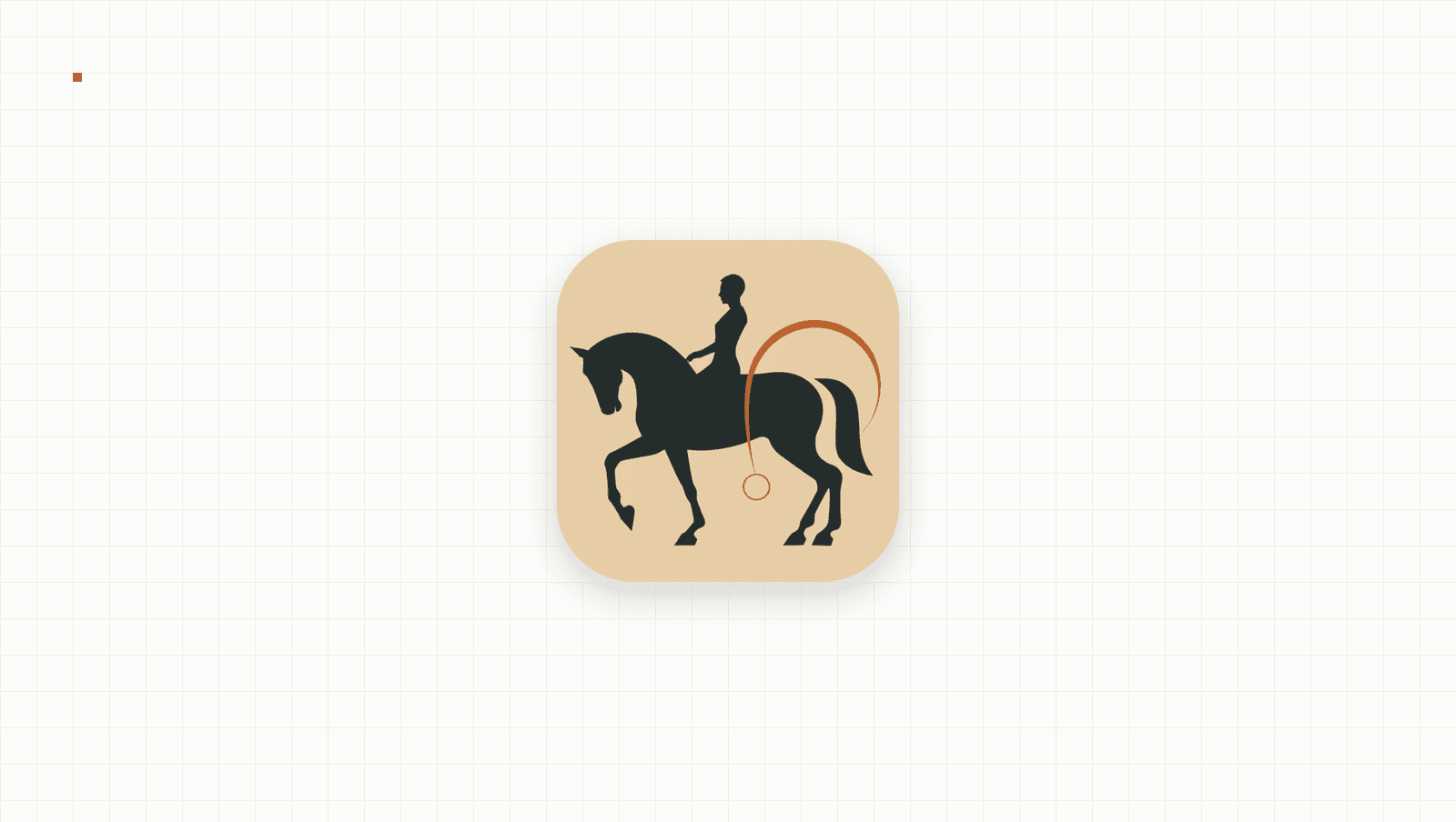 App-Symbol von Piaffe auf feinem Raster
