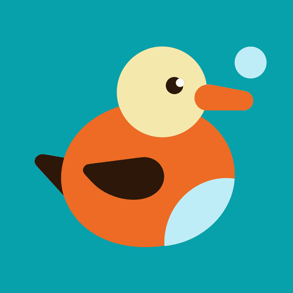 App-Symbol von Quak auf feinem Raster