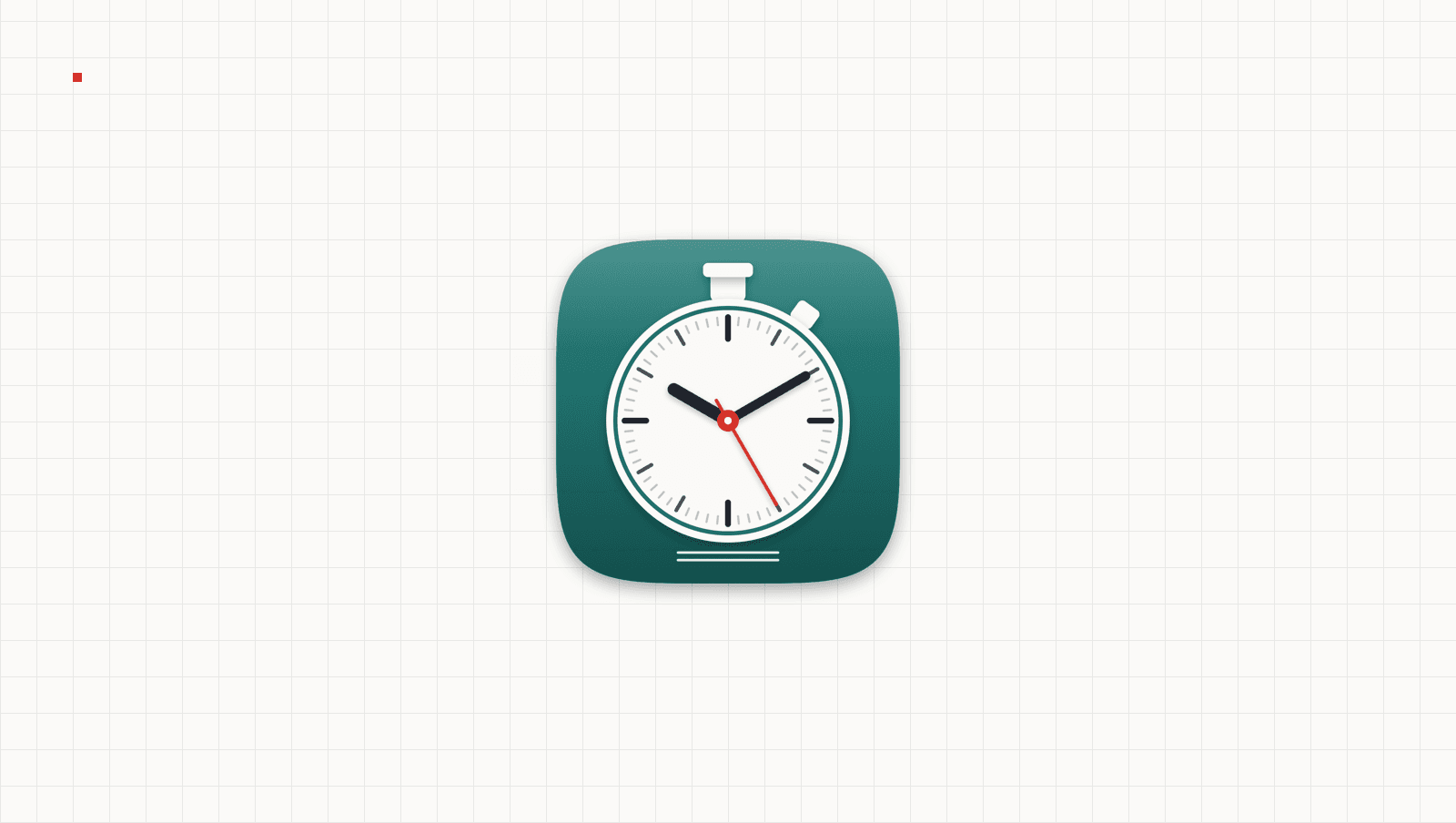 App-Symbol von Stundennachweis auf feinem Raster